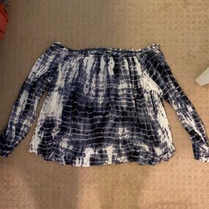 Off shoulder flowy blouse